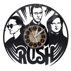 Rush vinyl record clock clocks